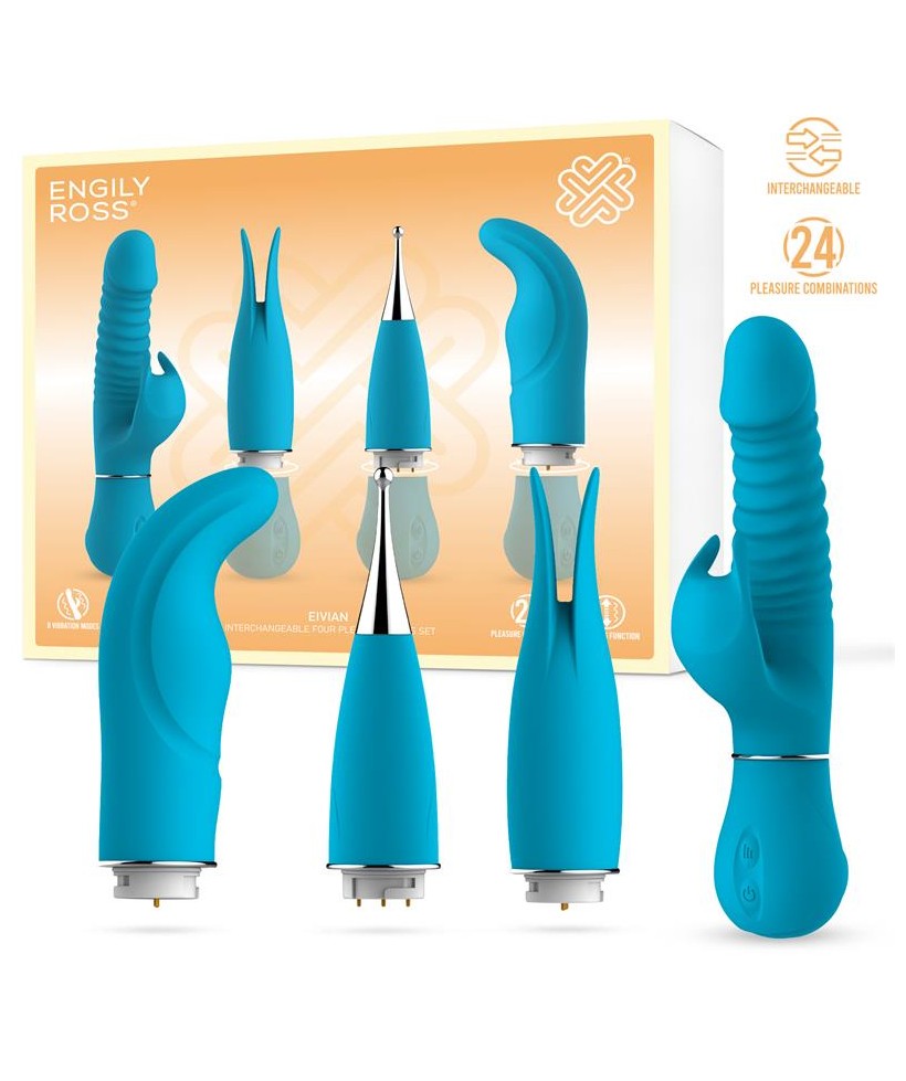Eivian Set 4 Piezas Intercambiables Vibracion y Thrusting