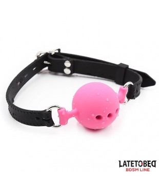 Mordaza Bola Silicona Transpirable S - 4 cm