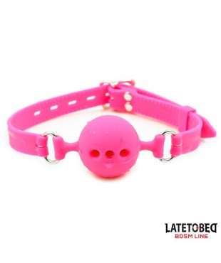 Mordaza Bola Silicona Transpirable M - 4.5 cm