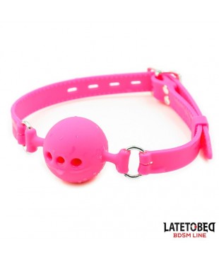 Mordaza Bola Silicona Transpirable S - 4 cm