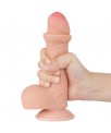 Dildo Dual Layer Piel Deslizante Retractil 7