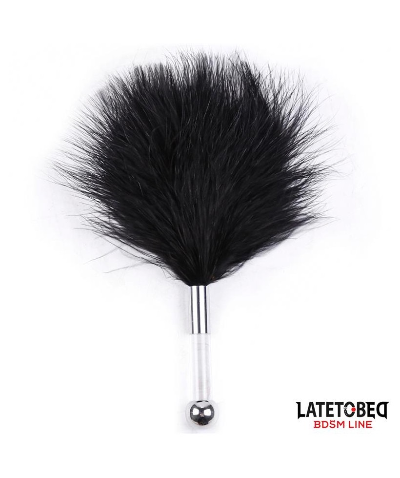 Estimulador de Plumas con Mango de Metal