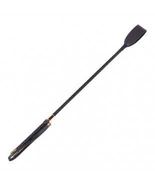 Fusta de Metal Negro y Dorado