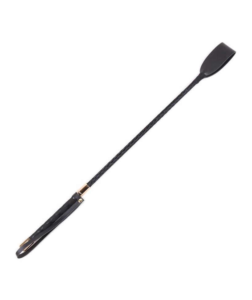 Fusta de Metal Negro y Dorado