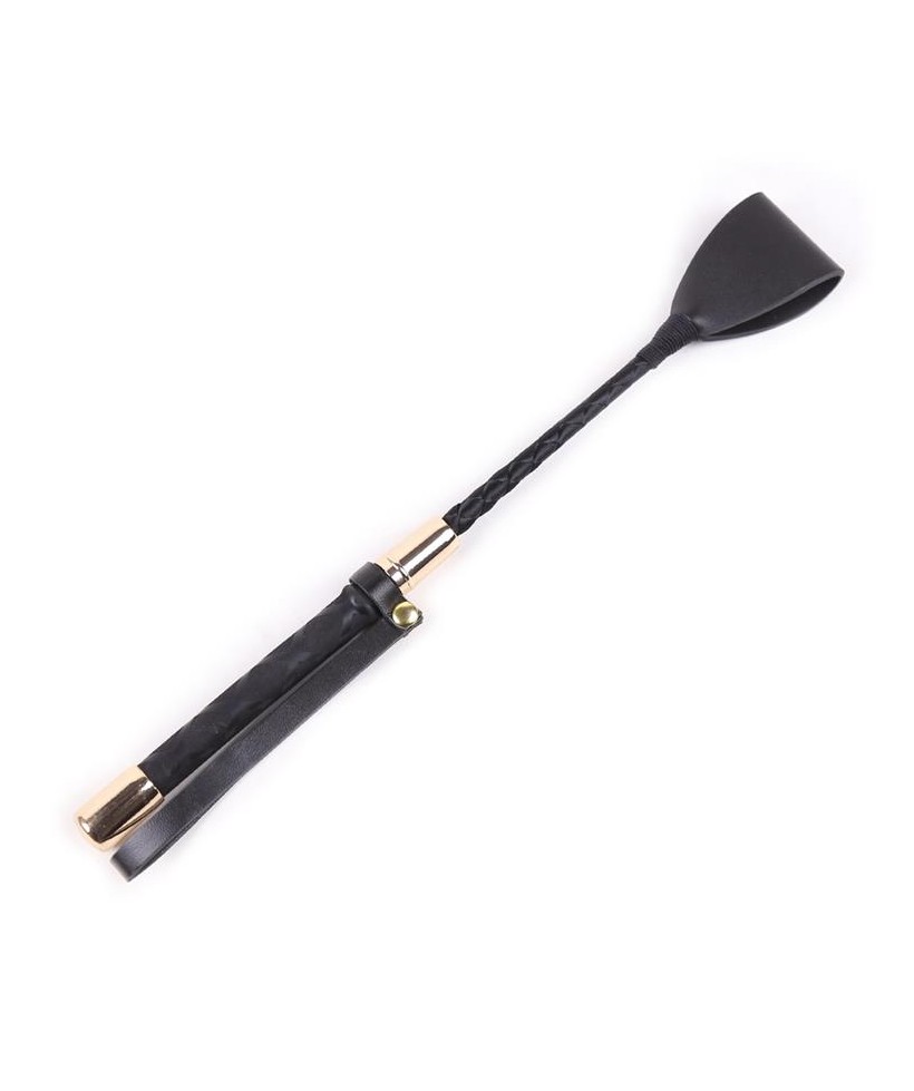 Fusta Clasica Negro y Dorado 30 cm