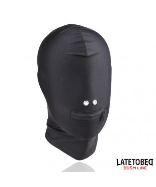 Máscara de Sumisión con Cremallera en la Boca