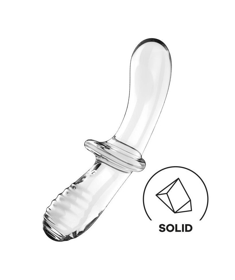 Estimulador de Cristal Double Crystal Hot and Cold Transparente