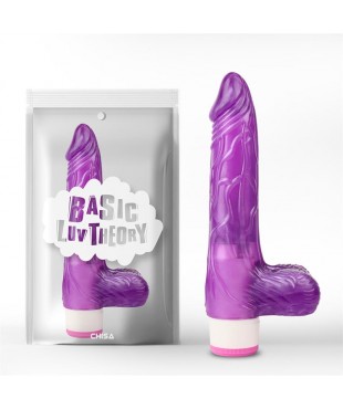 Vibrador Multi Velocidad Realista Púrpura 20cm
