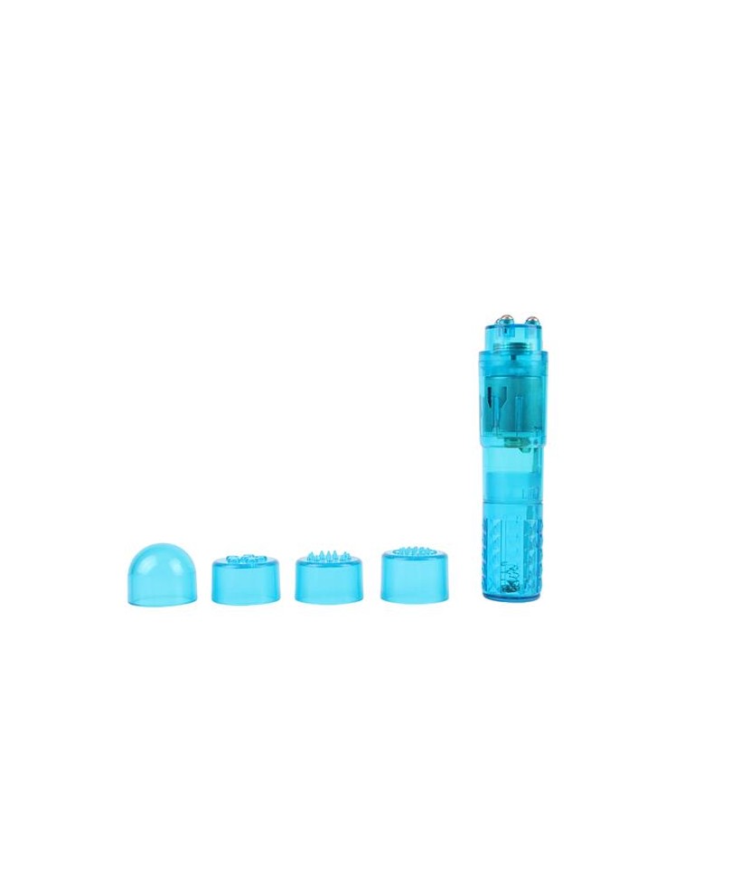 Mini Masajeador 3 Cabezales Azul