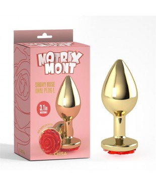 Plug Anal con Joya de Rosa Showy Rose Talla L