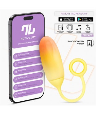 Huevo Silicona Doble Capa con APP Amarillo/Naranja