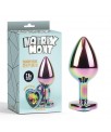 Rainbow Heart Plug Anal multicolor con Joya Talla M