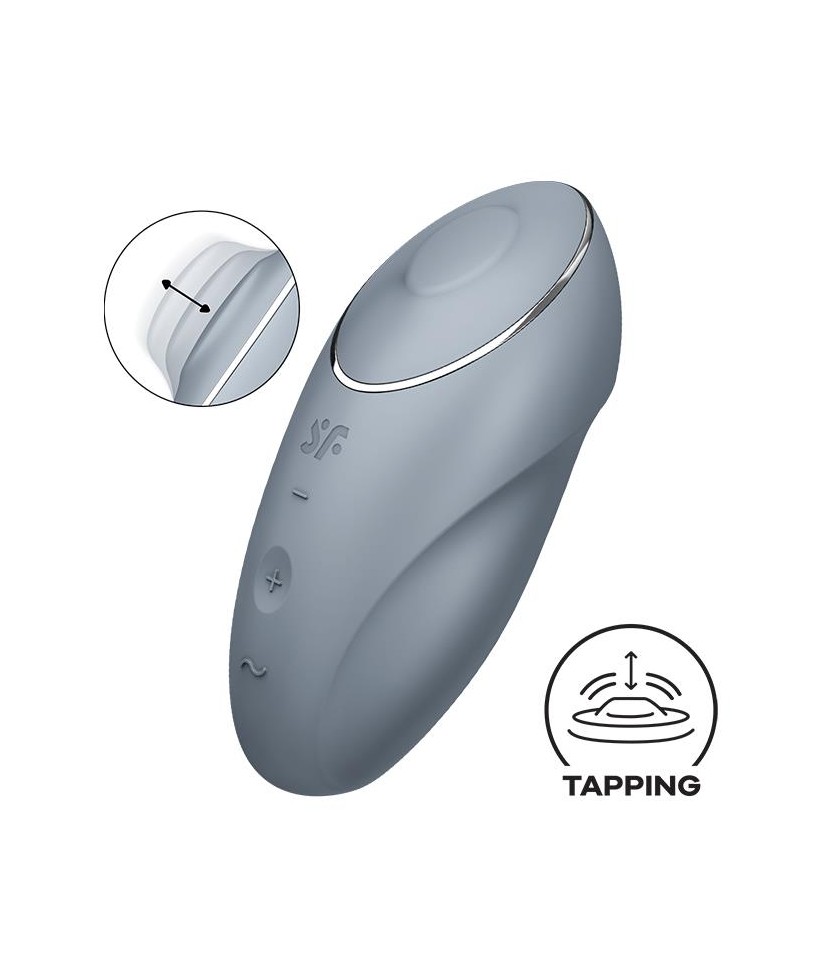 Tap and Climax 1 Vibrador y Tapping Gris