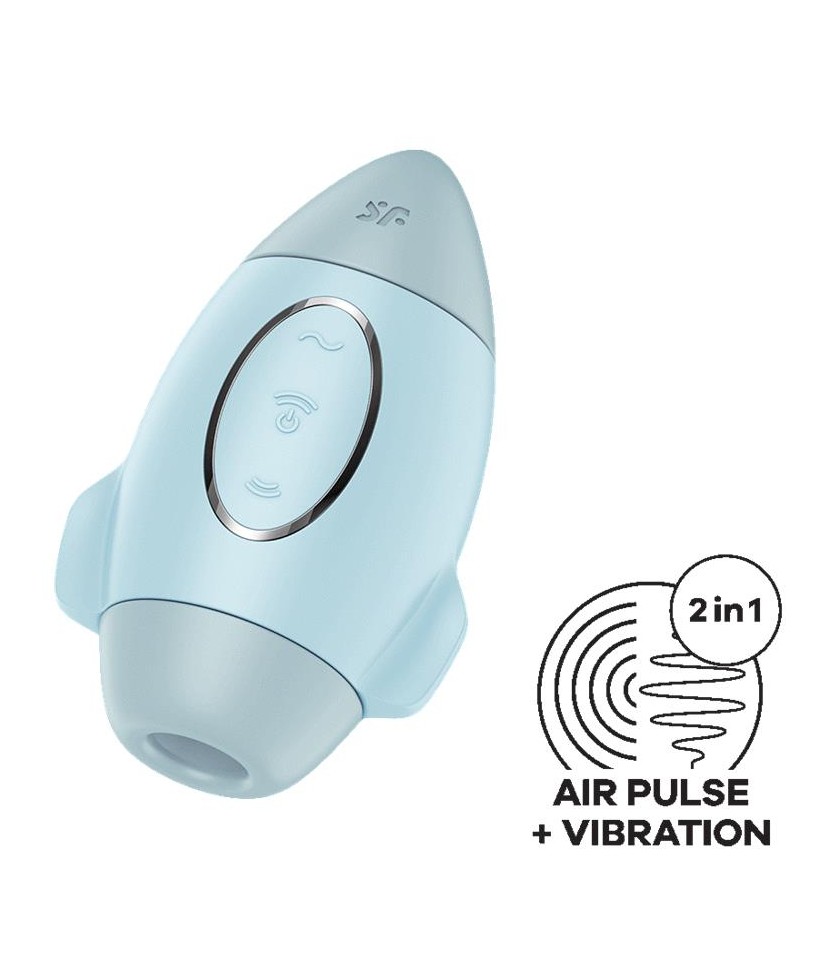 Mission Control Succionador y Vibrador Azul