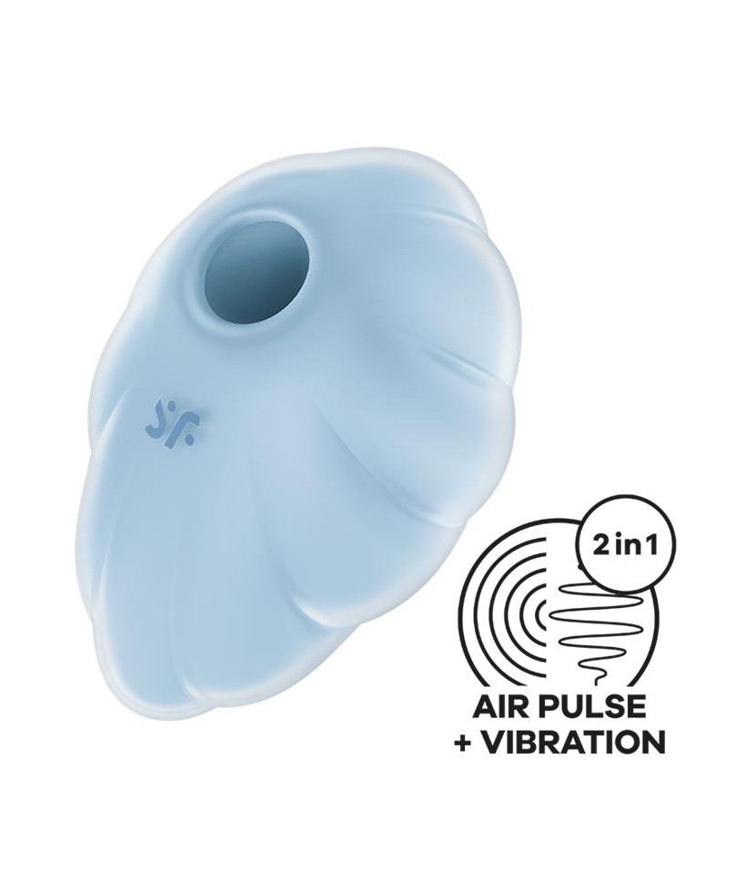 Cloud Dancer Succionador y Vibrador Azul