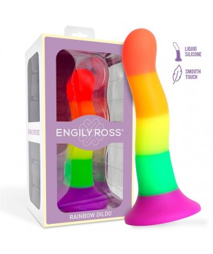 Dildo Color Arcoiris LGBT 18 cm