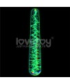 Dildo de Cristal que Brilla en la Oscuridad Dark Twilight Slim Fantasy