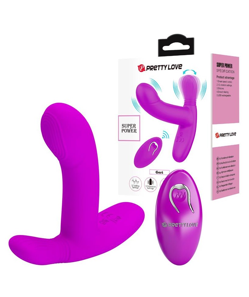 Geri Estimulador con Vibracion y Licking con Control Remoto