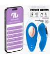 Vibrador de Braguita con APP Silicona Azul