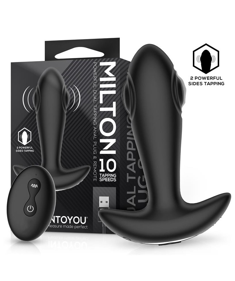 Milton Plug Anal con Doble Tapping y Control Remoto