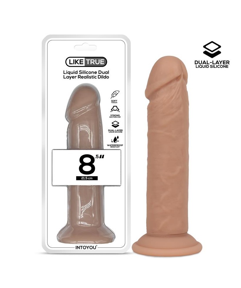Dildo Realista Silicona Liquida Dual Layer 85