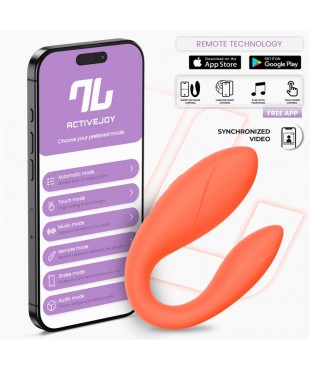 Juguete para Parejas con APP Flexible Salmon