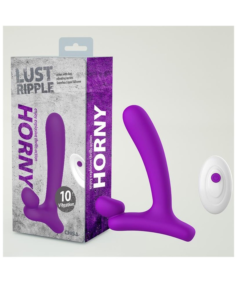Horny Hunter Plug Anal con Vibracion y Control Remoto Silicona Liquida USB