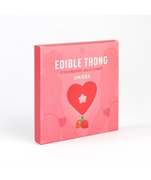 Tanga Comestible Unisex Fresa