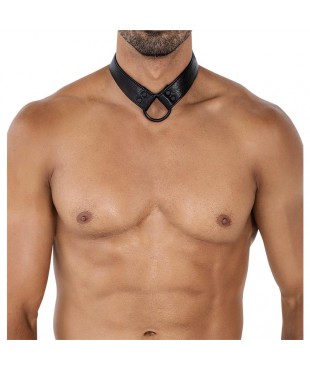 BL4CK08 C-Ring Body Collar Blackleatherlike Talla Única