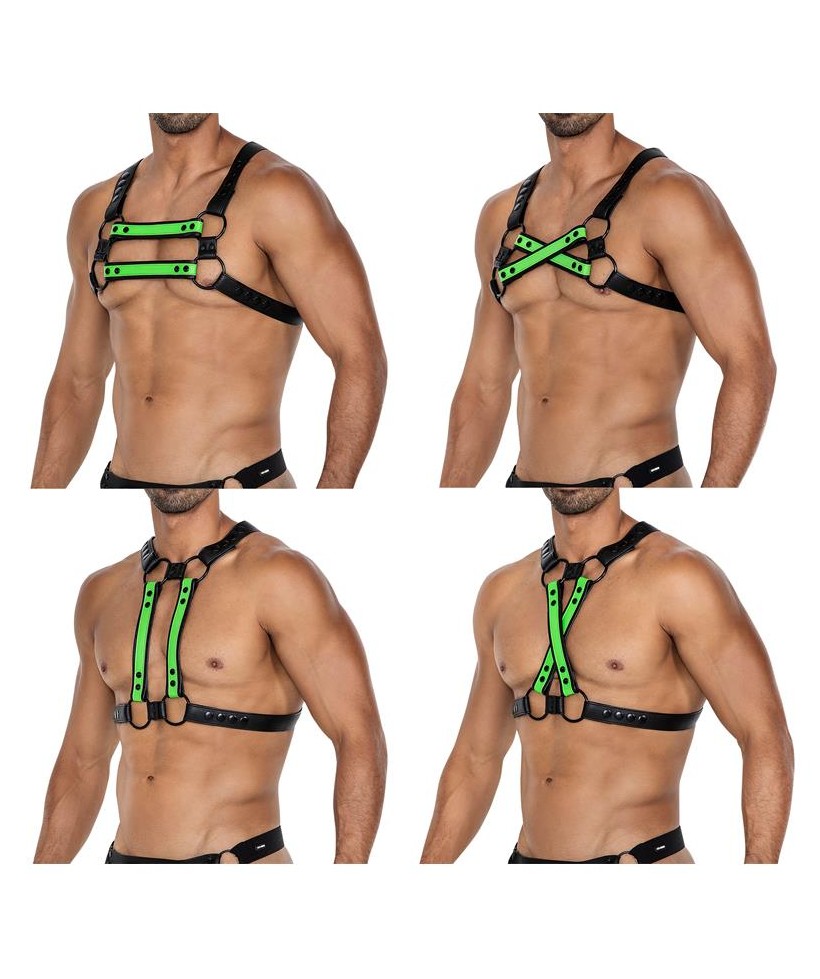 H4RNESS06 Arnes de Pecho 4WAY Verde Talla unica