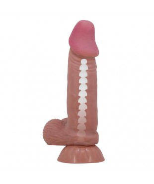 Dildo Realista con Piel Deslizante Retractil 19.4 cm