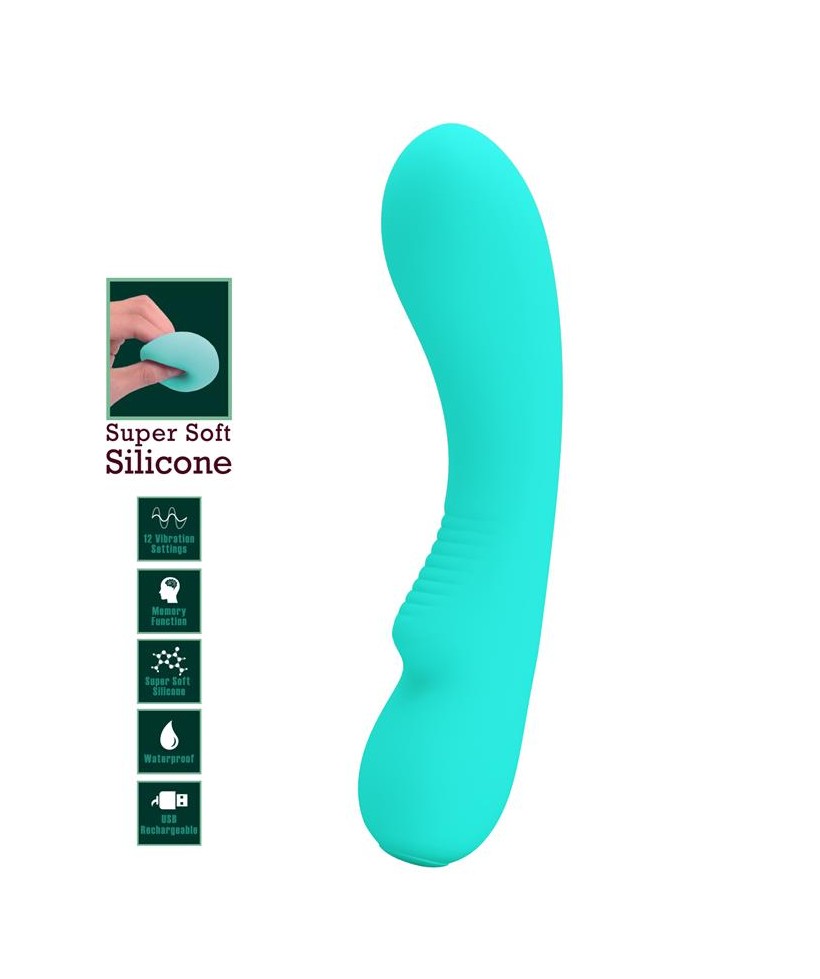 Prescott Vibrador USB Silicone Verde