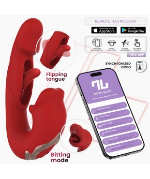 Mouty Vibrador Función Mordisqueo y Flipping con App