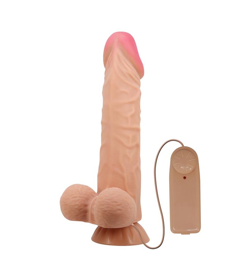 Dildo Realista Doble Densidad Piel Deslizante Retractil 24 cm
