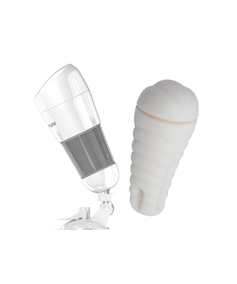 Masturbador con Vibracion Hedy Blanco Vagina