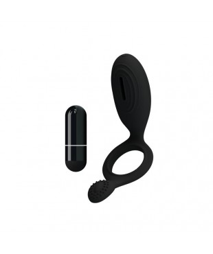 Pretty Love Anillo Vibrador Ethel Color Negro