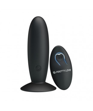 Plug Anal con Control Remoto Color Negro