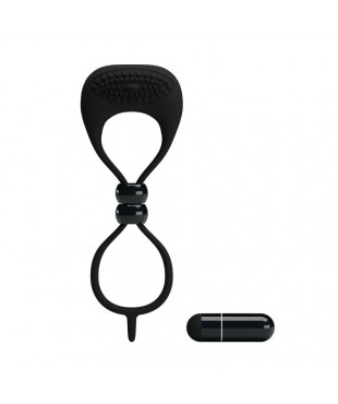 Pretty Love Anillo Vibrador Locker Color Negro