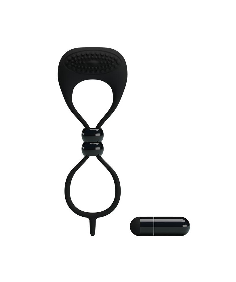Pretty Love Anillo Vibrador Locker Color Negro