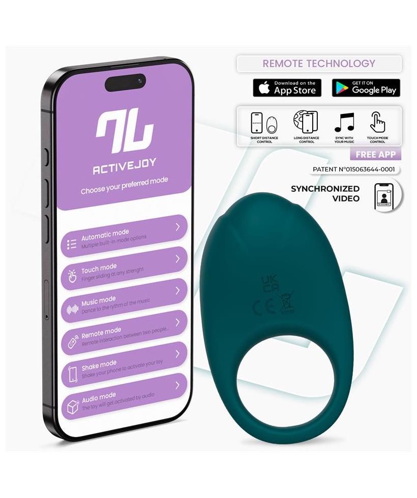 Ringo Anillo Vibrador con APP Unibody Verde