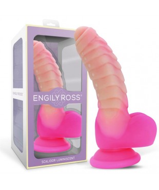 Scalidor Dildo Unicorn Brilla en la Oscuridad Silicona Líquida 18 cm