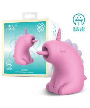 Cupcake Estimulador con Lengua Rotadora 360º