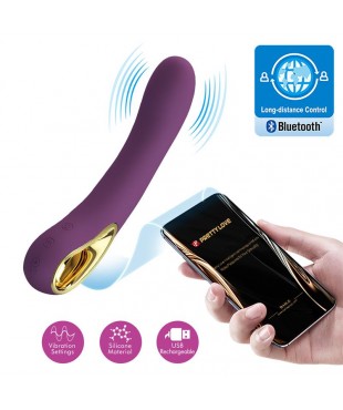 Ethan Vibrador con APP Púrpura