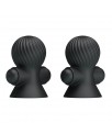 Funda para los Pezones con Vibracion Negro