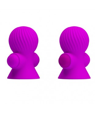 Funda para los Pezones con Vibración Rosa