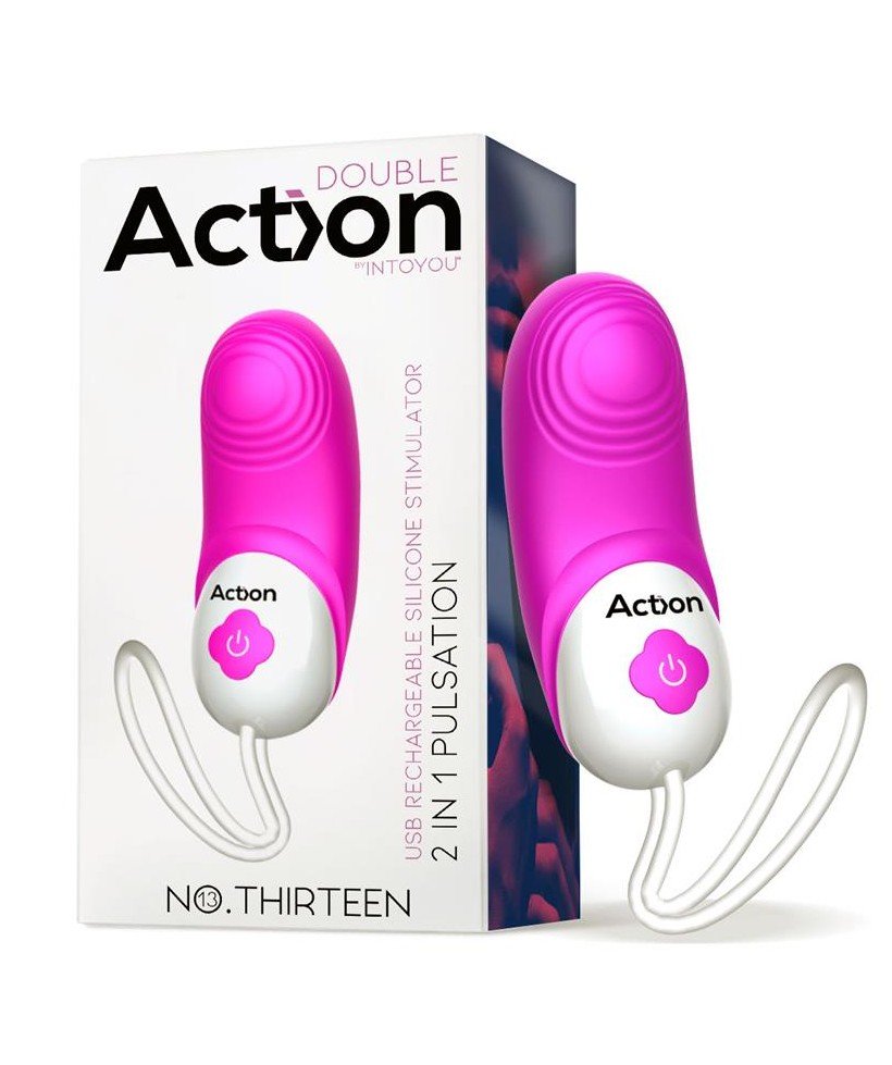 No Thirteen Estimulador 2 in 1 con Vibracion y Pulsacion
