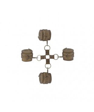 Shots Ouch! Brown Juego de Ligaduras Marrón