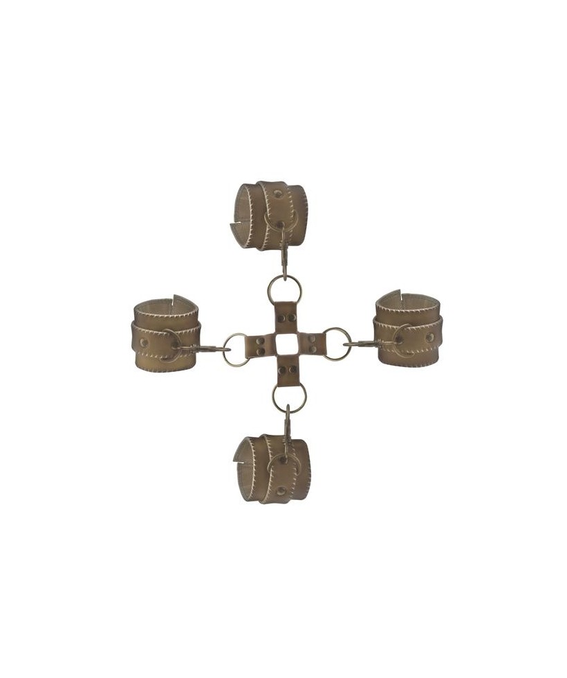 Shots Ouch Brown Juego de Ligaduras Marron
