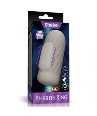 Knights Ring Funda para el Pene y Estimulador Spiral