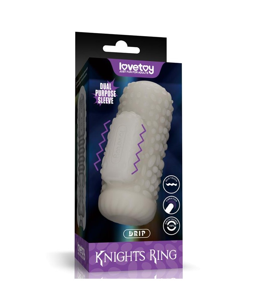 Knights Ring Funda para el Pene y Estimulador Drip